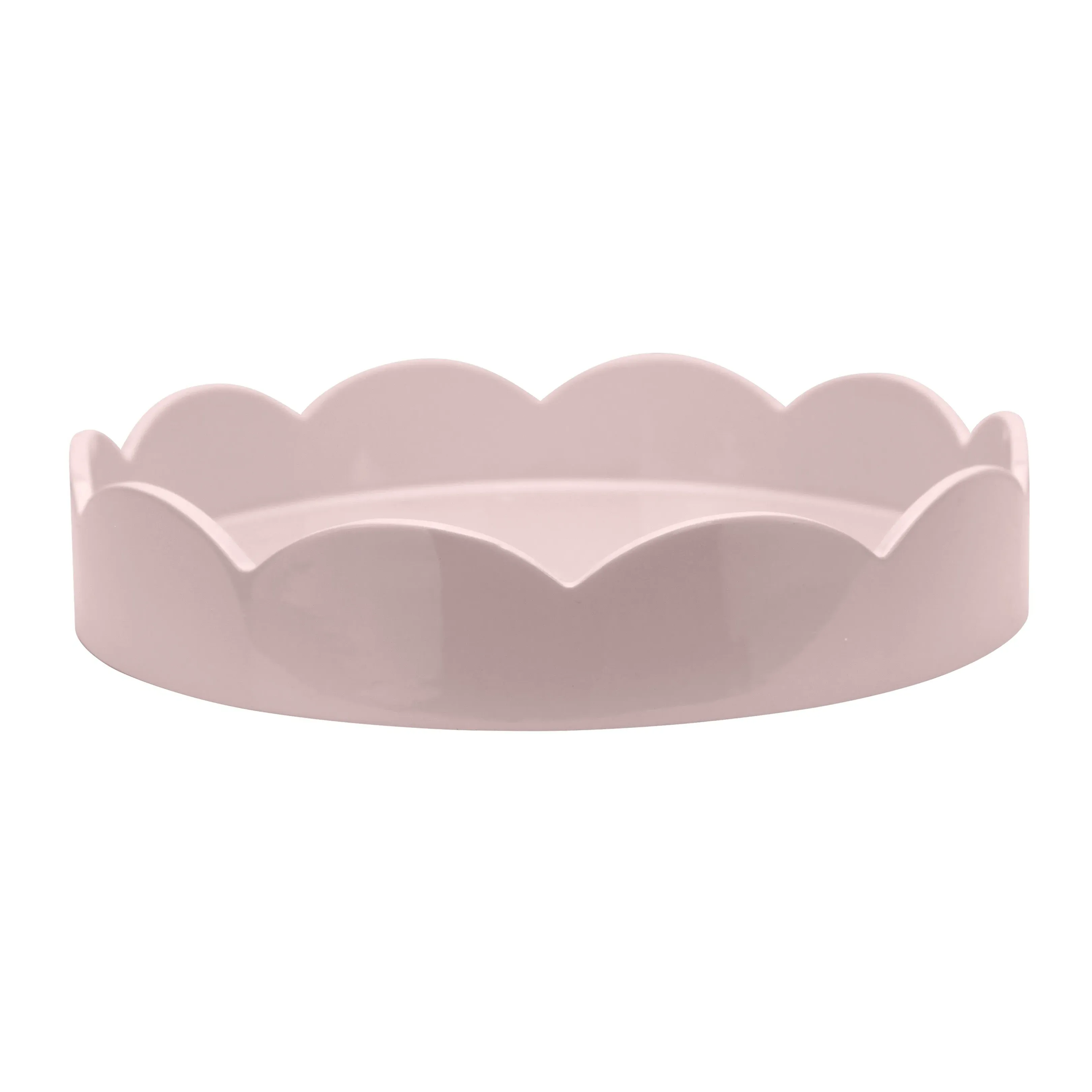 Small Round Scallop Tray - Pale Pink product