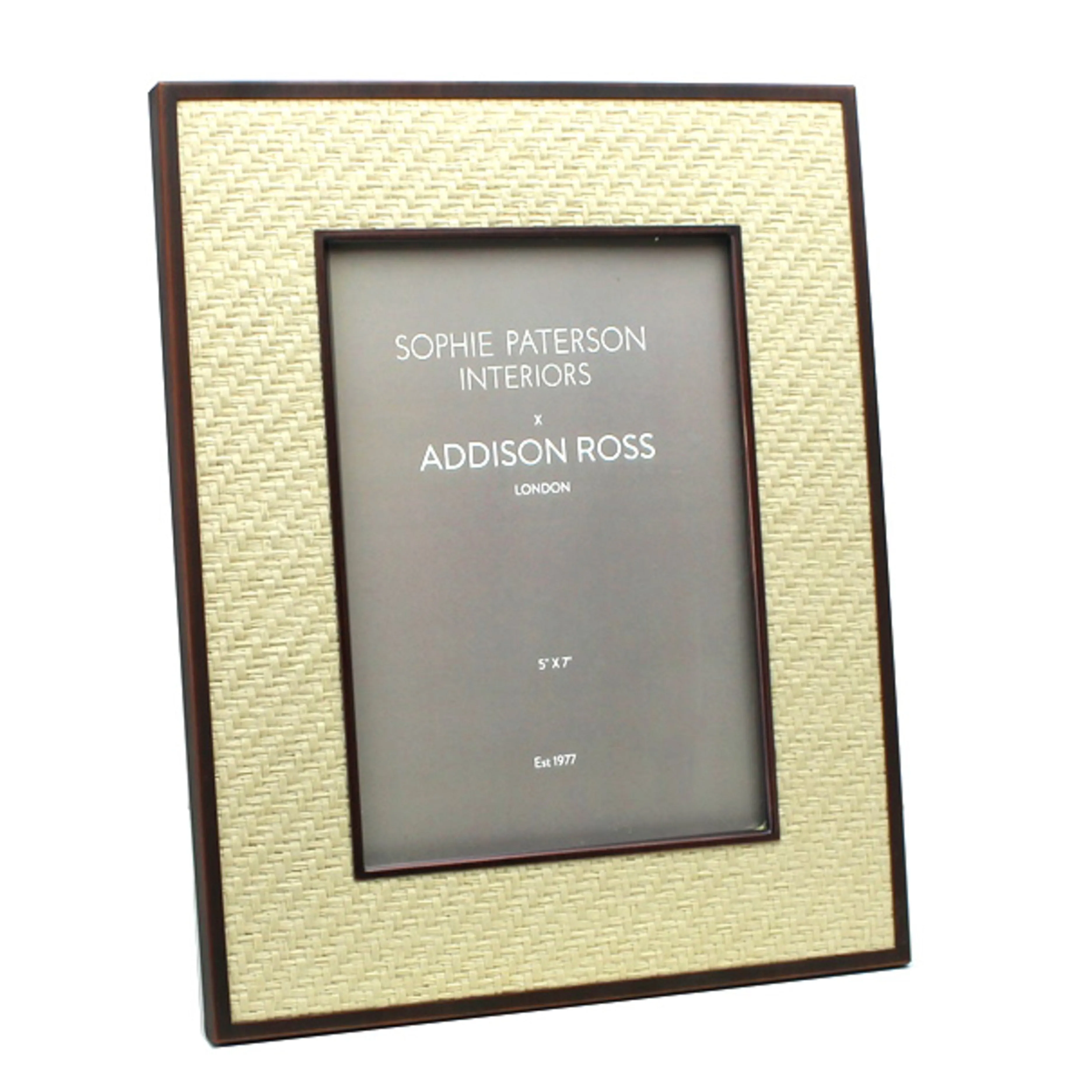 Sophie Paterson Alabaster Photo Frame - Cream, Rattan product