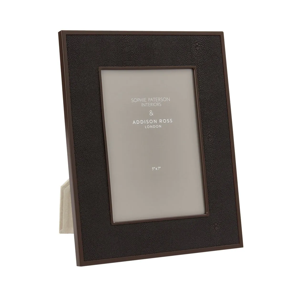 Sophie Paterson Faux Shagreen Photo Frame - Anthracite, Bronze product