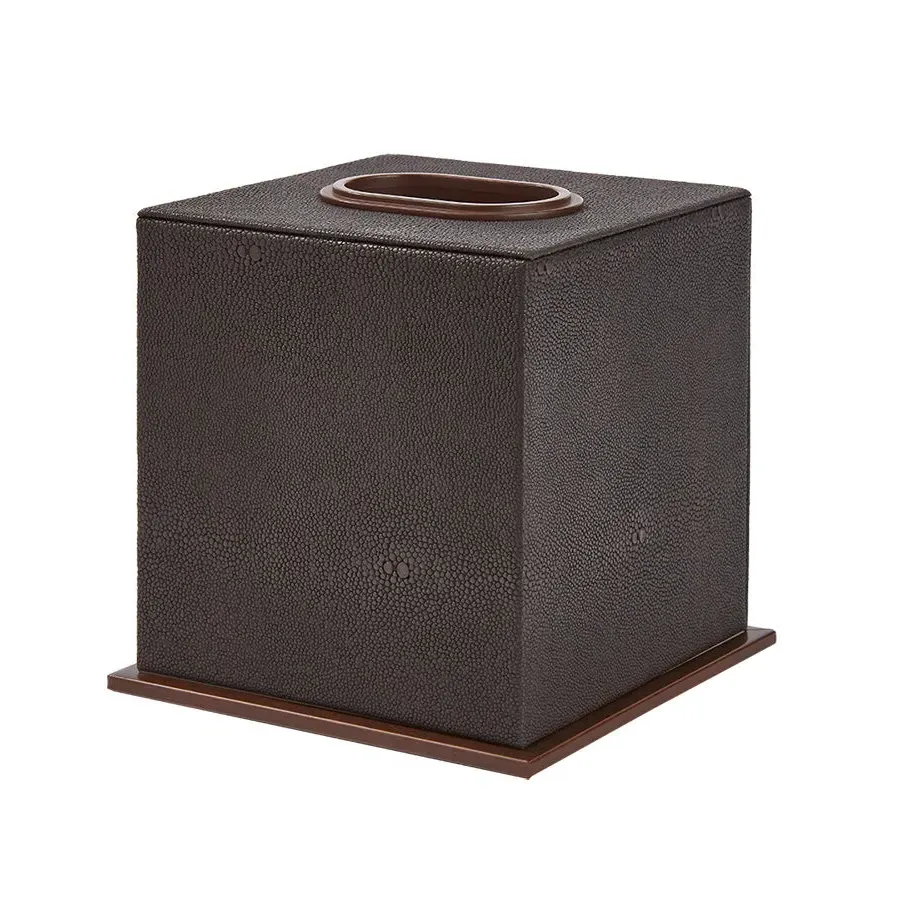 Sophie Paterson Faux Shagreen Tissue Box - Anthracite product