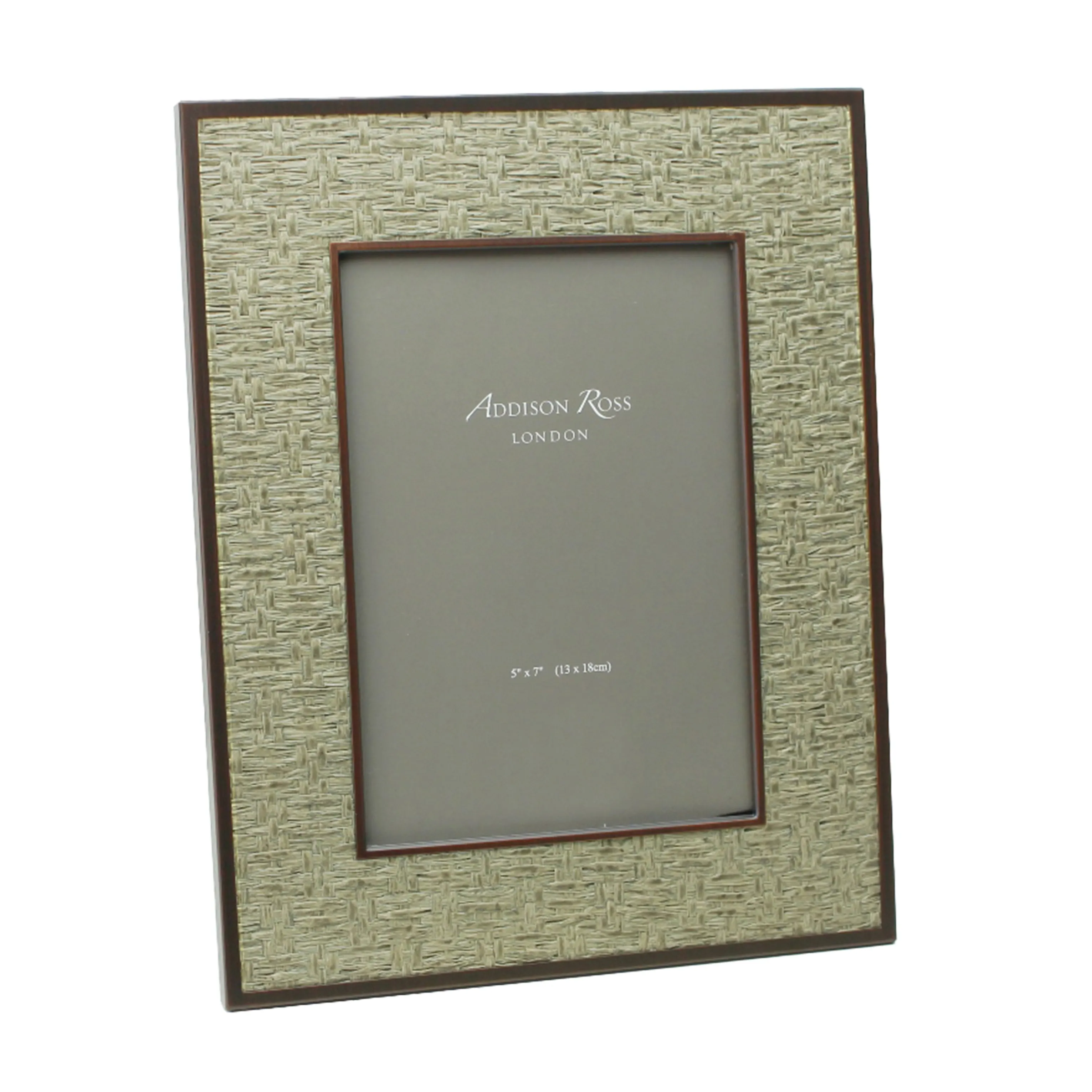 Sophie Paterson Rattan Photo Frame - Moss Green, Bronze product