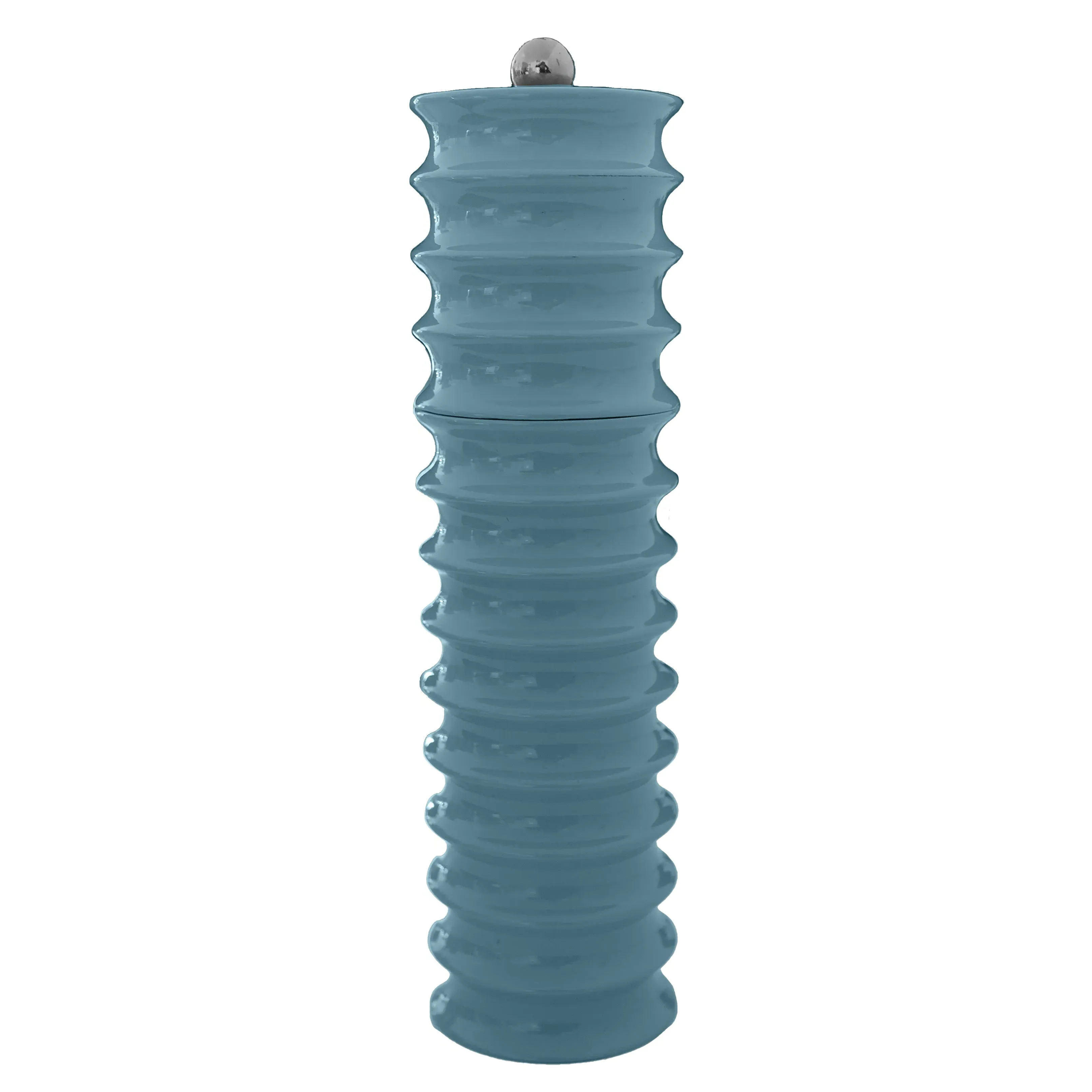 Twister Salt and Pepper Mill - Chambray Blue, Rubber Wood product