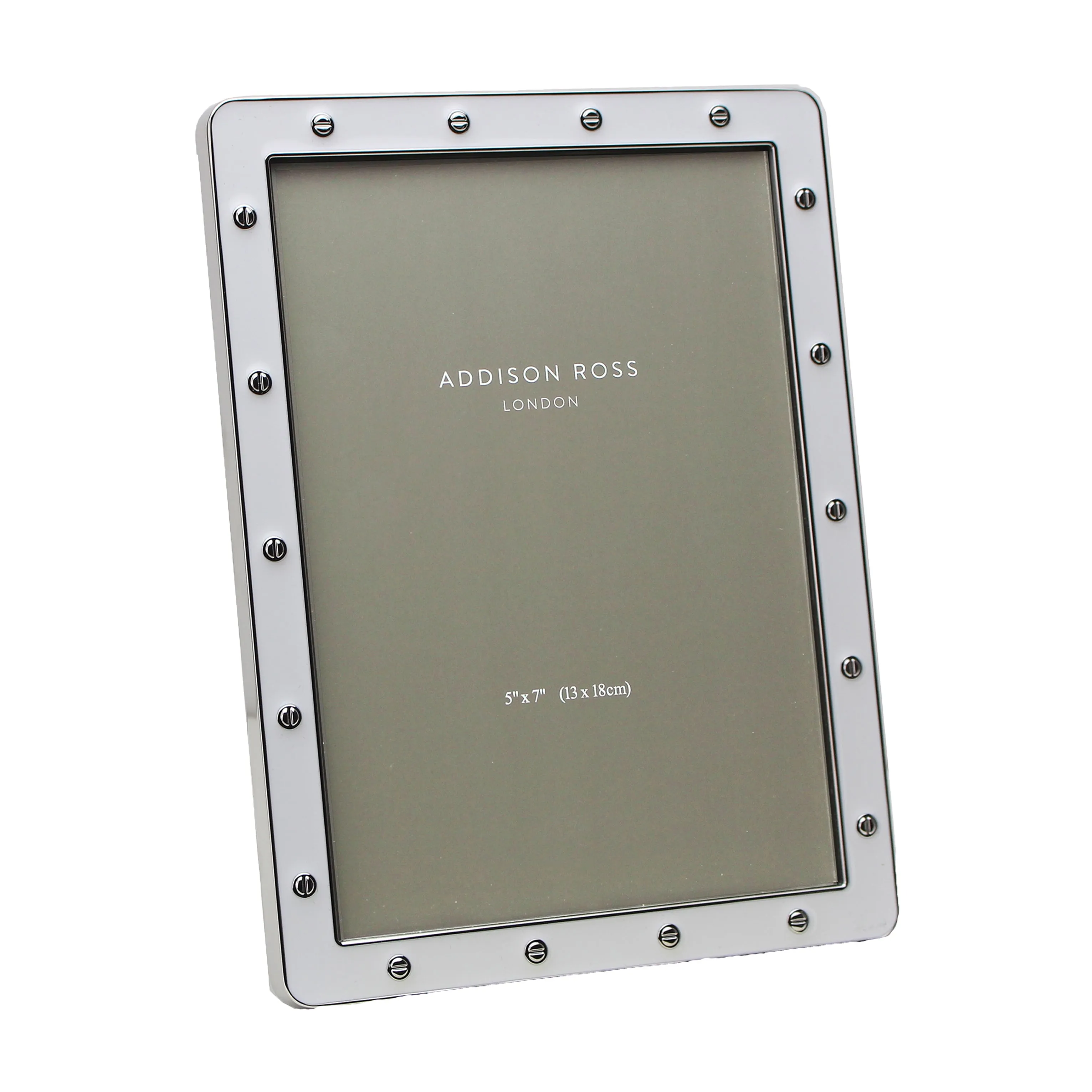 White Enamel & Silver Locket Photo Frame - White, Silver product