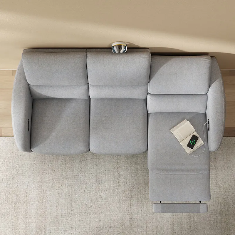 3-Seater Power Recliner Sofa with Wall Hugger - Leather