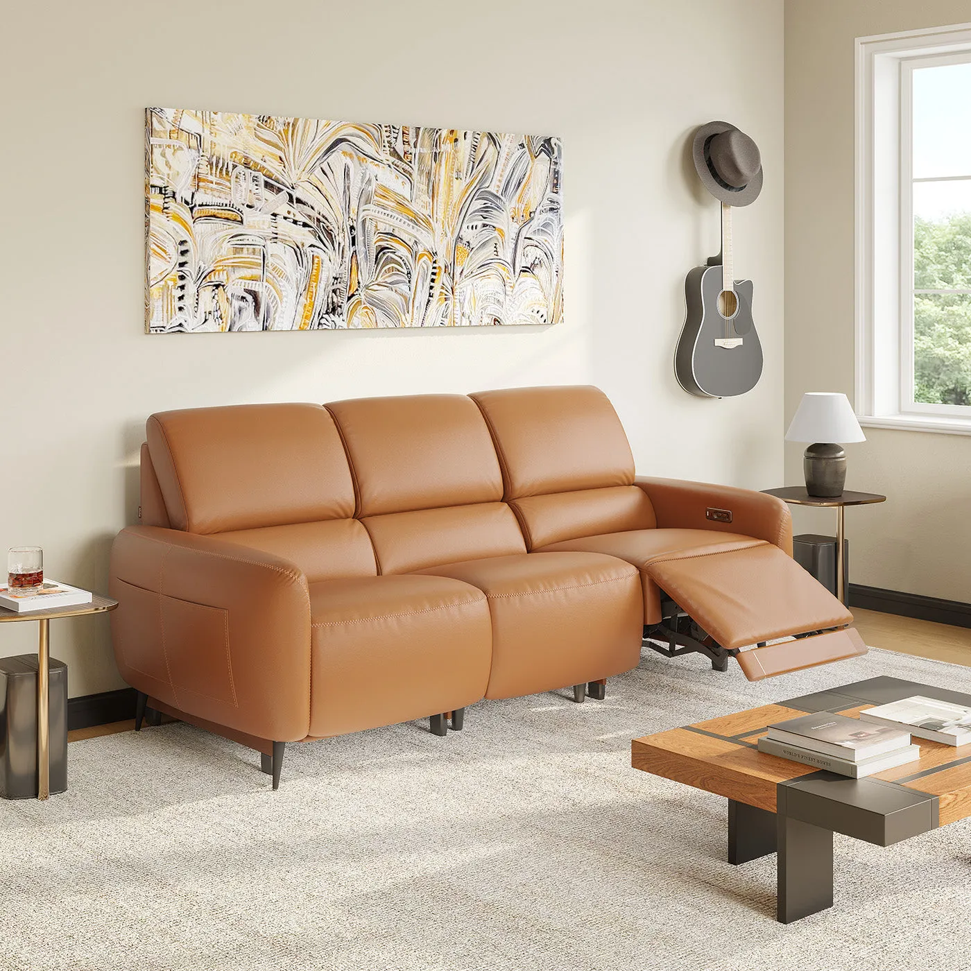 AeroStretch Lite Power Zero Wall Reclining Sofa with Storage image