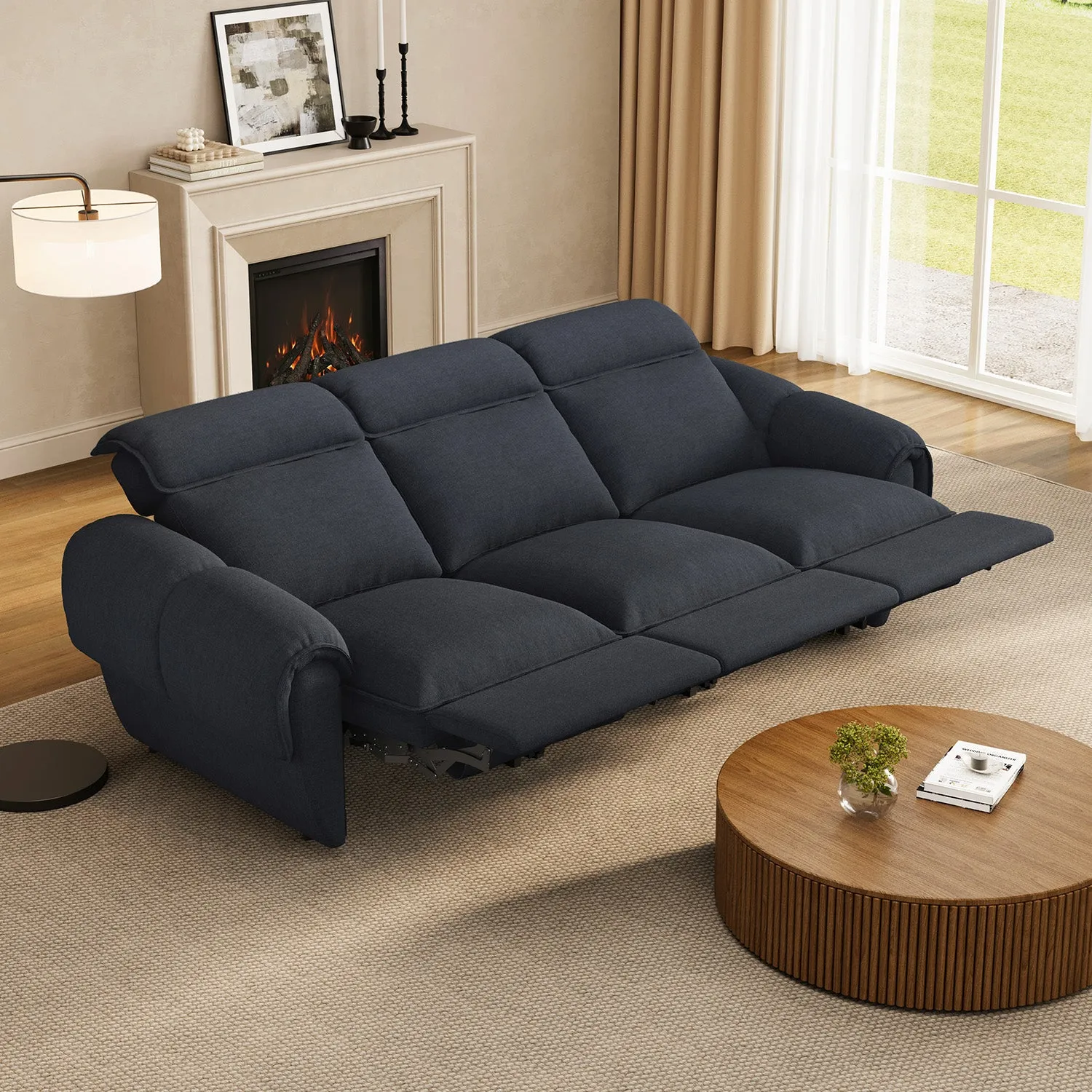 CloudCubo 3-Seater Modular Sectional Sofa with Power Recliner