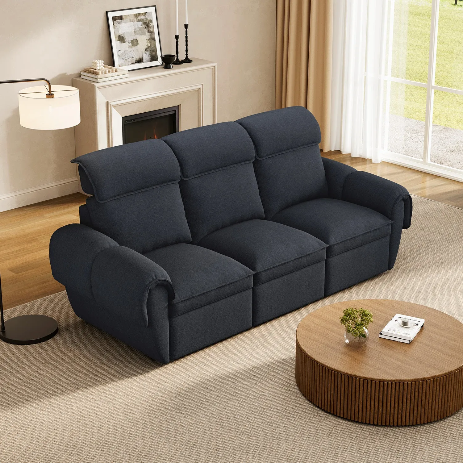 CloudCubo 3-Seater Modular Sectional Sofa with Power Recliner