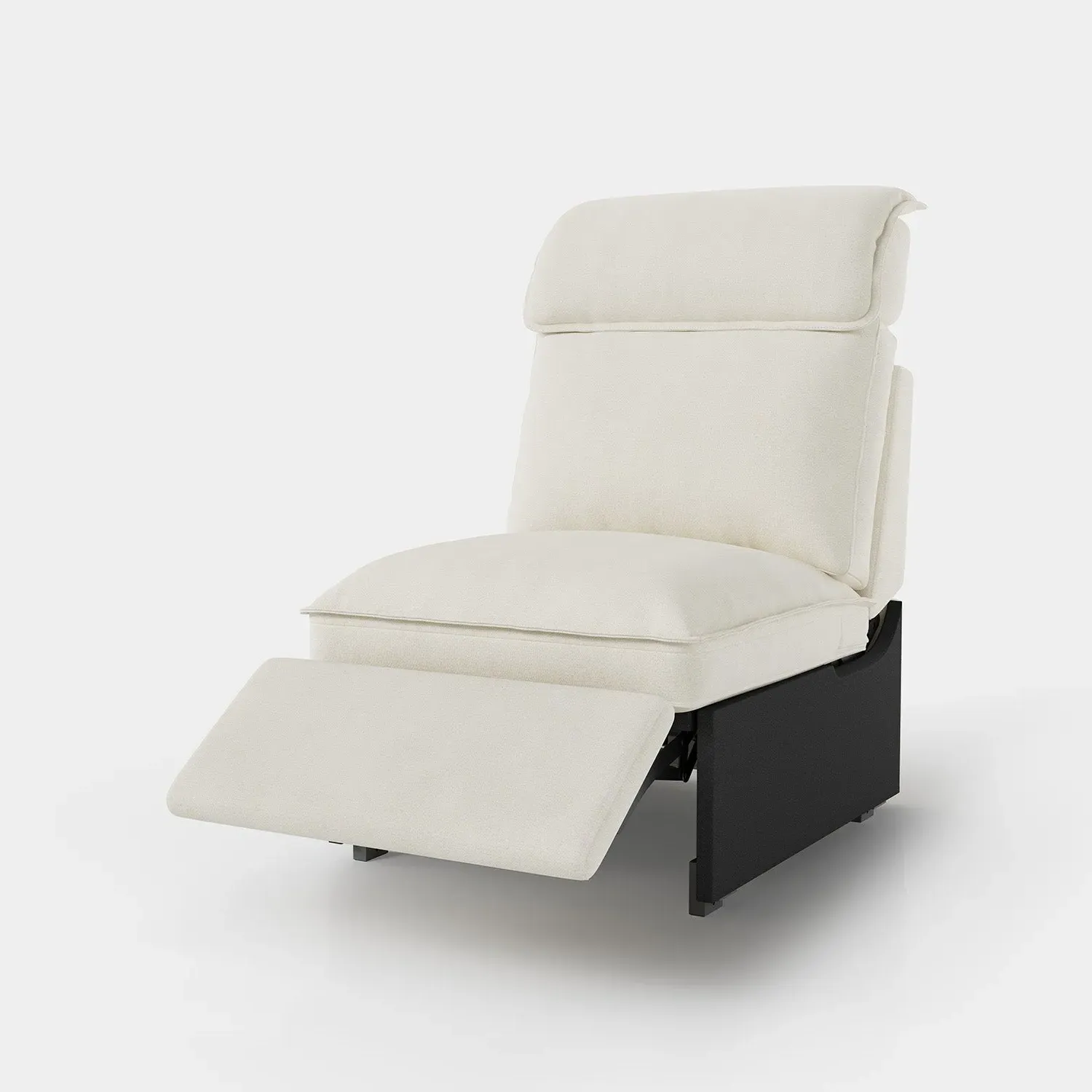 CloudCubo Modular Reclining Seat with Storage - Off White
