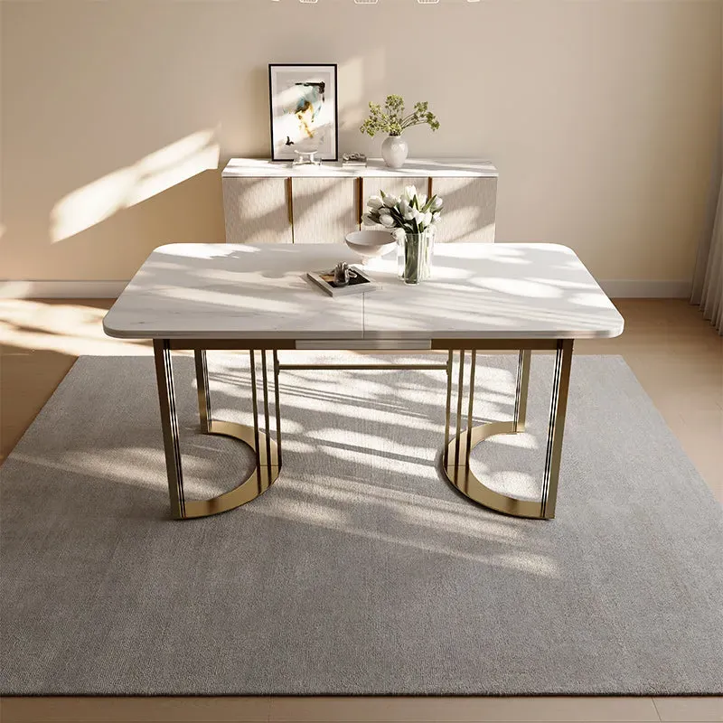 Eden Common Rectangular Dining Table Set Extendable with 6 Chairs