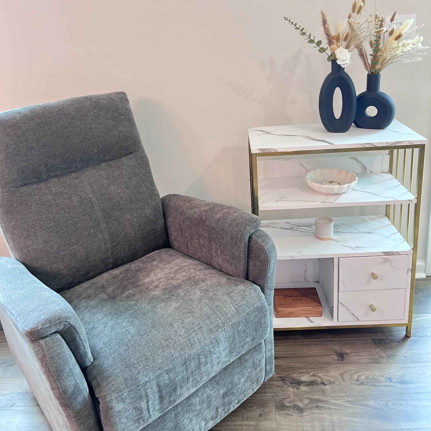 Eden Common Sideboard Bookshelf with Storage - White