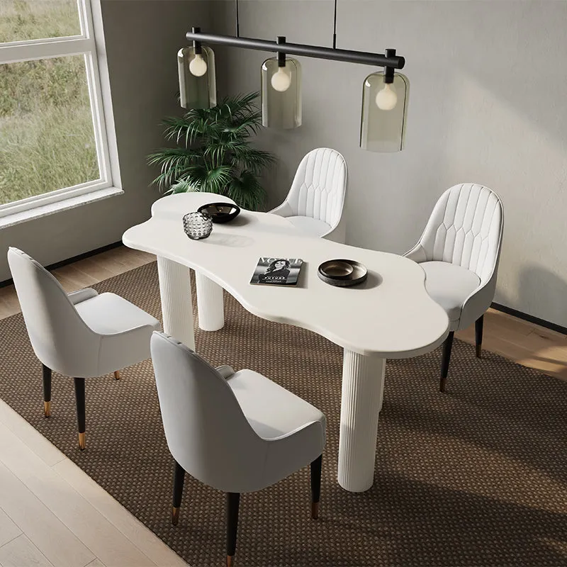 Elina Nordic 4-Leg Dining Table - Cloud Shape