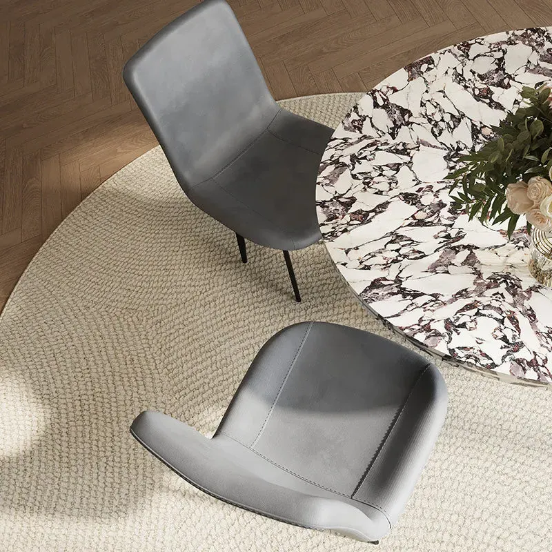 George 2 Chair Dining Set with Metal Legs - Black