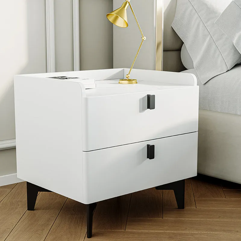 George 2 Drawer Nightstand - Marble