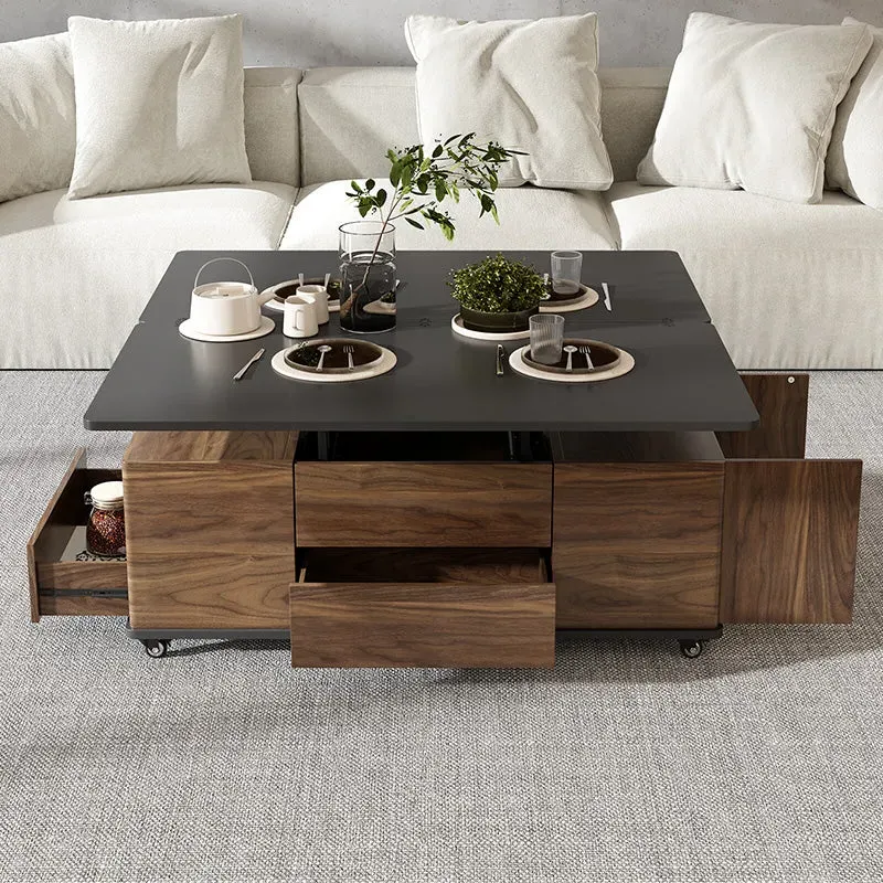 George Lift Top Coffee Table with Storage - Walnut