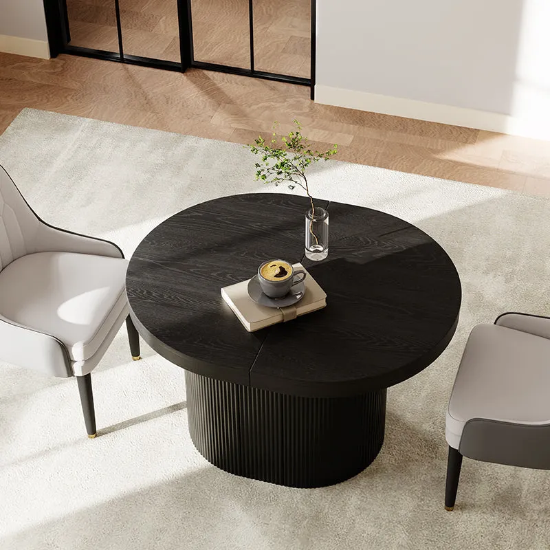 George Oval Extendable Dining Table - Black