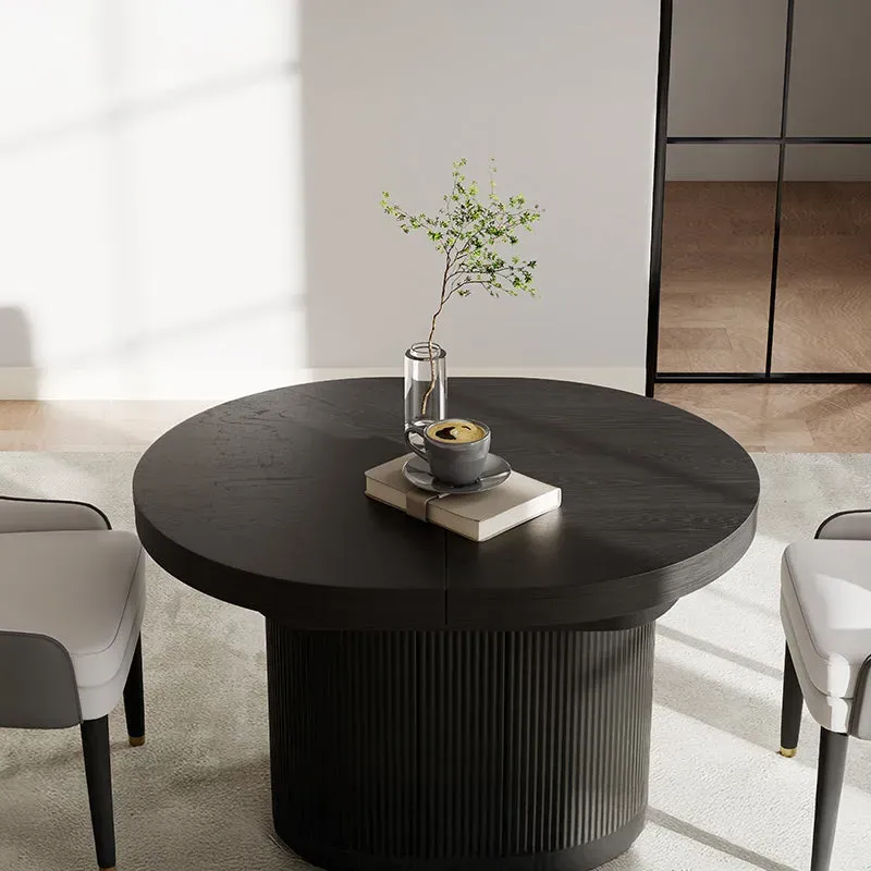 George Oval Extendable Dining Table - Black