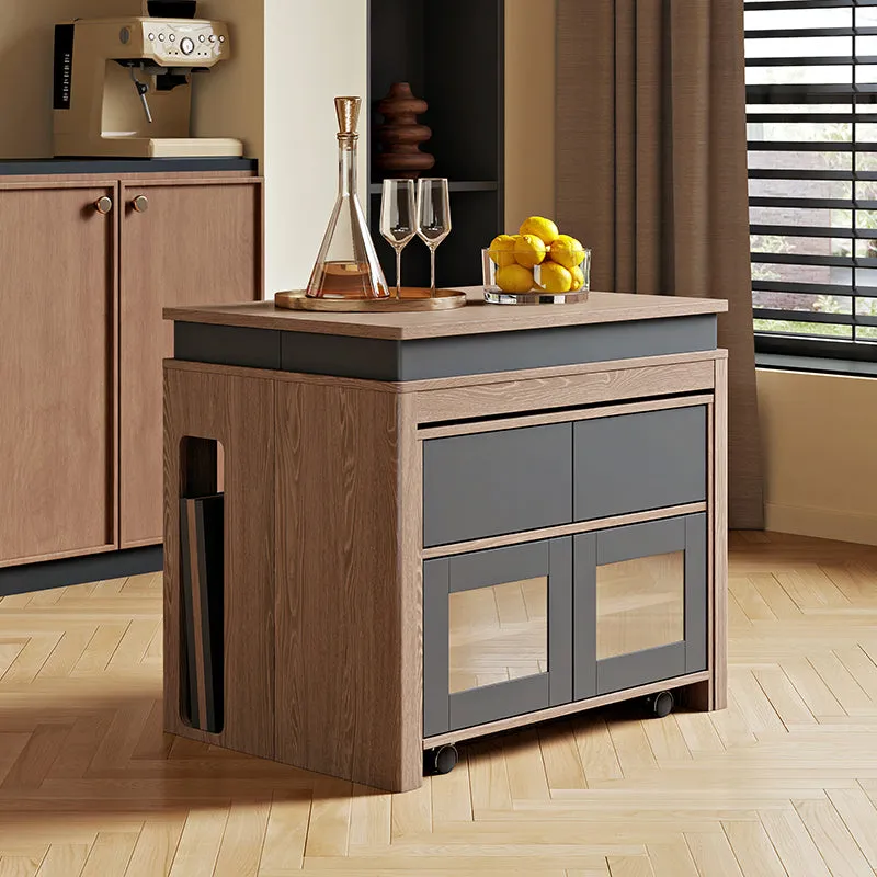 George Rectangle Dining Table with Storage Extendable