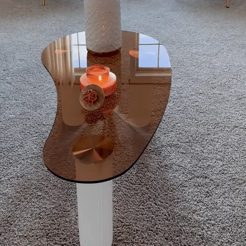 Kelly Round Coffee Table - Tempered Glass image