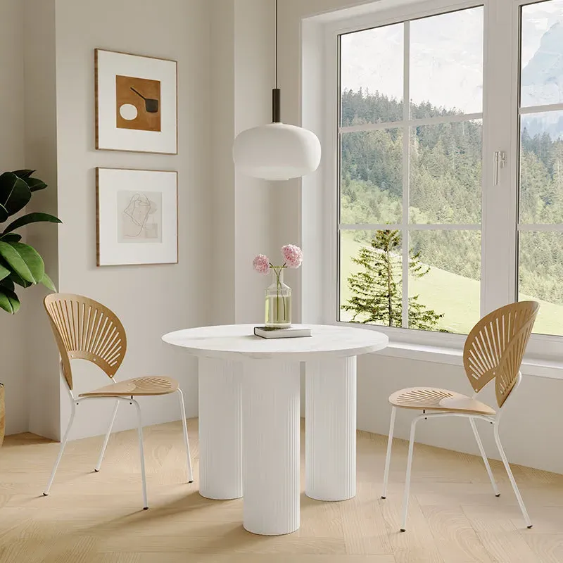 Kelly Round Dining Table - White