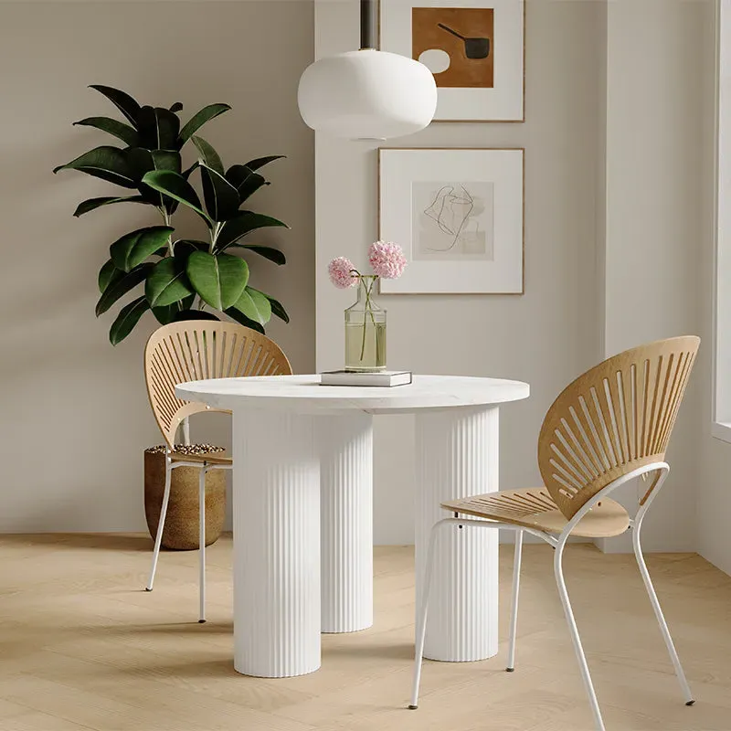 Kelly Round Dining Table - White