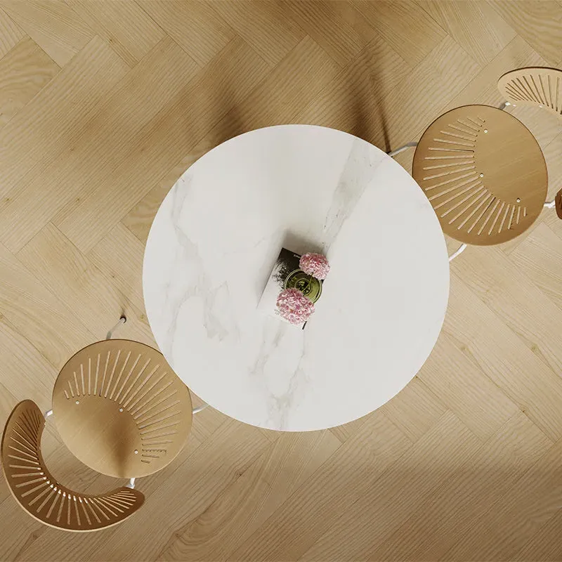 Kelly Round Dining Table - White