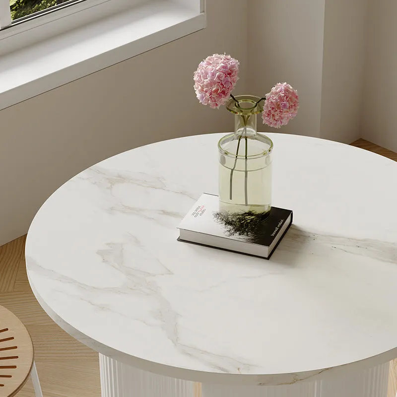 Kelly Round Dining Table - White