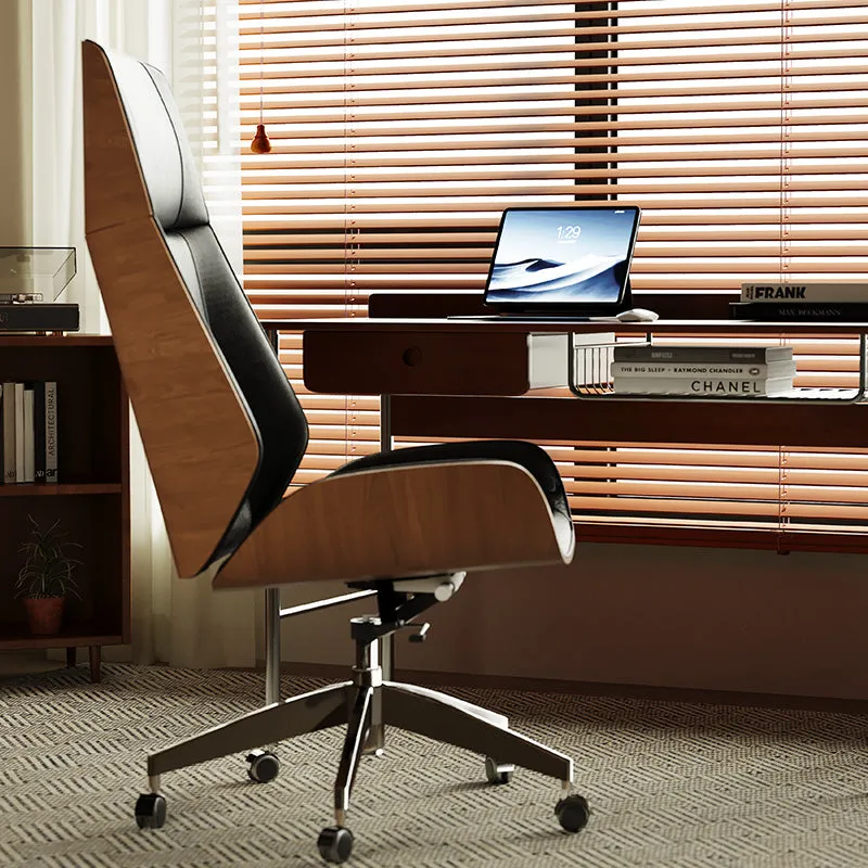 Miya Counter Height Swivel Office Chair - PU Leather