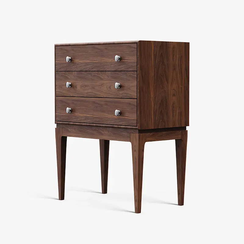 Miya Japandi Small Sideboard with Drawers - Walnut