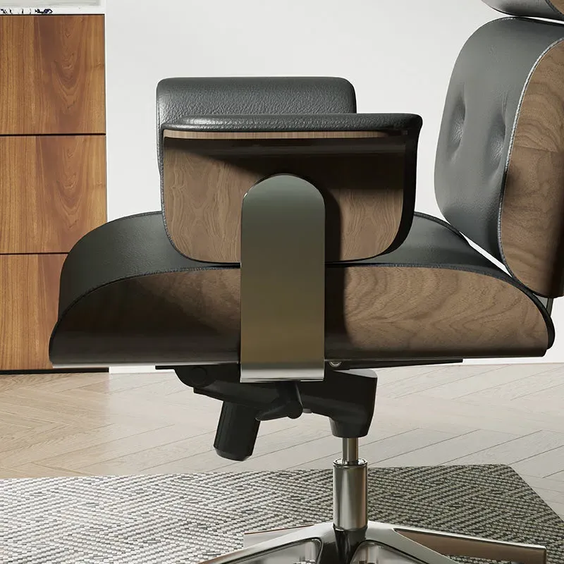 Miya Japandi Swivel Office Chair with Rocking - Adjustable Height