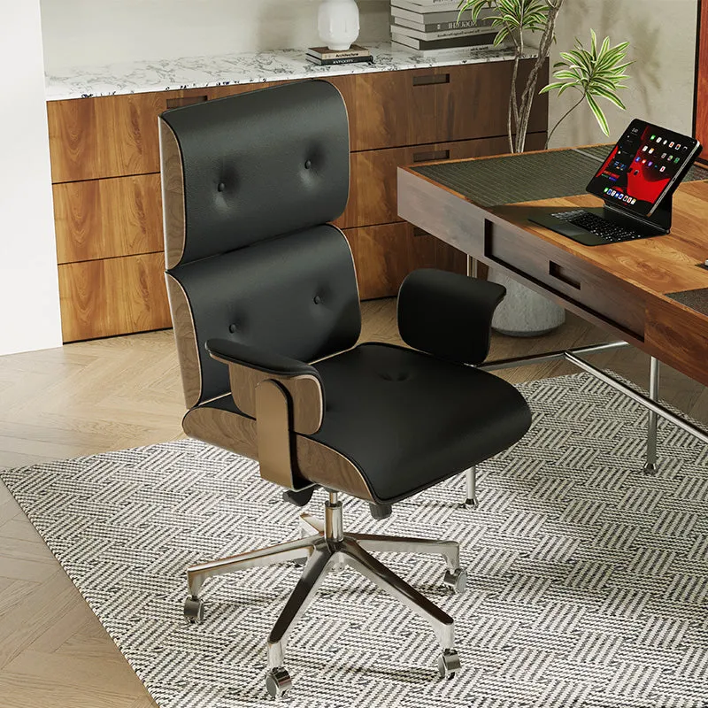 Miya Japandi Swivel Office Chair with Rocking - Adjustable Height image