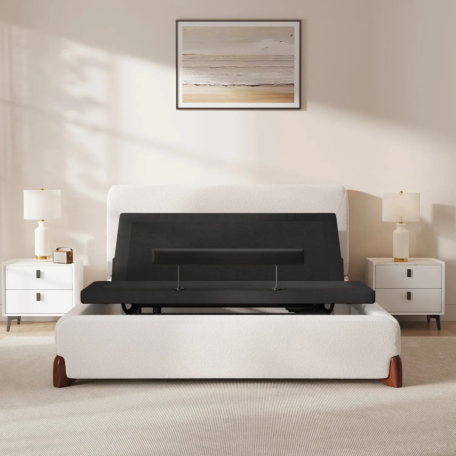 Serene+ Adjustable Base with Upholstered Frame