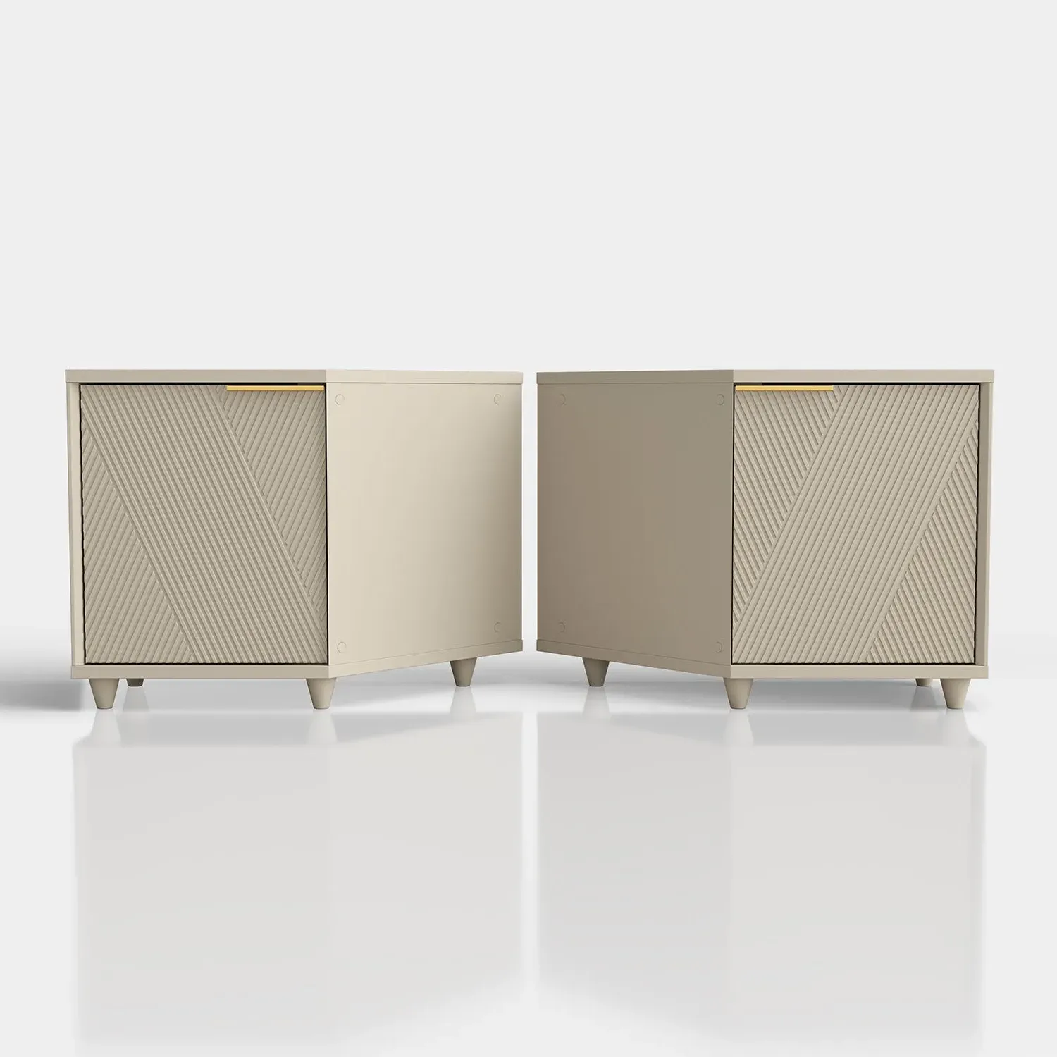 Solmere Corner Media Unit - Beige