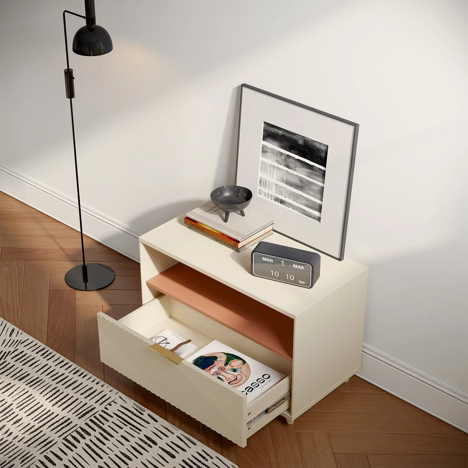 Solmere Single Drawer Media Unit