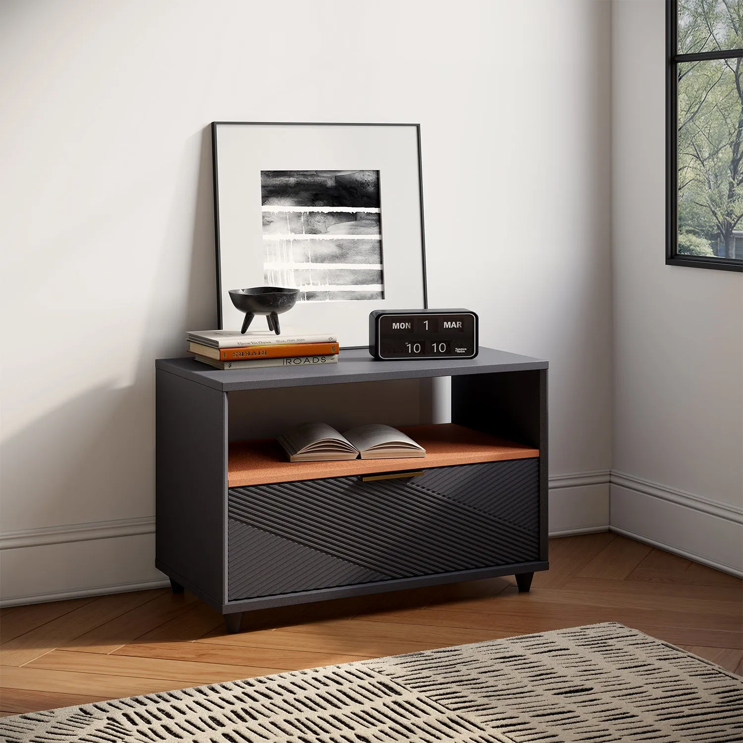 Solmere Single Drawer Media Unit