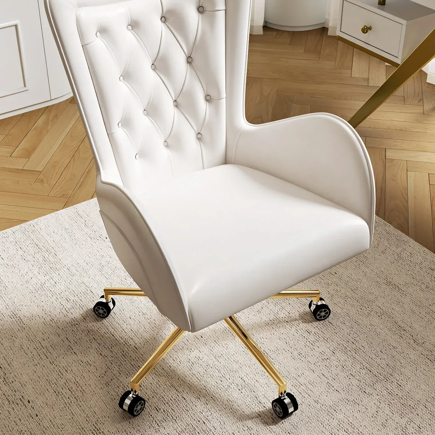 Sophie Common Ergonomic Office Chair - White Leather