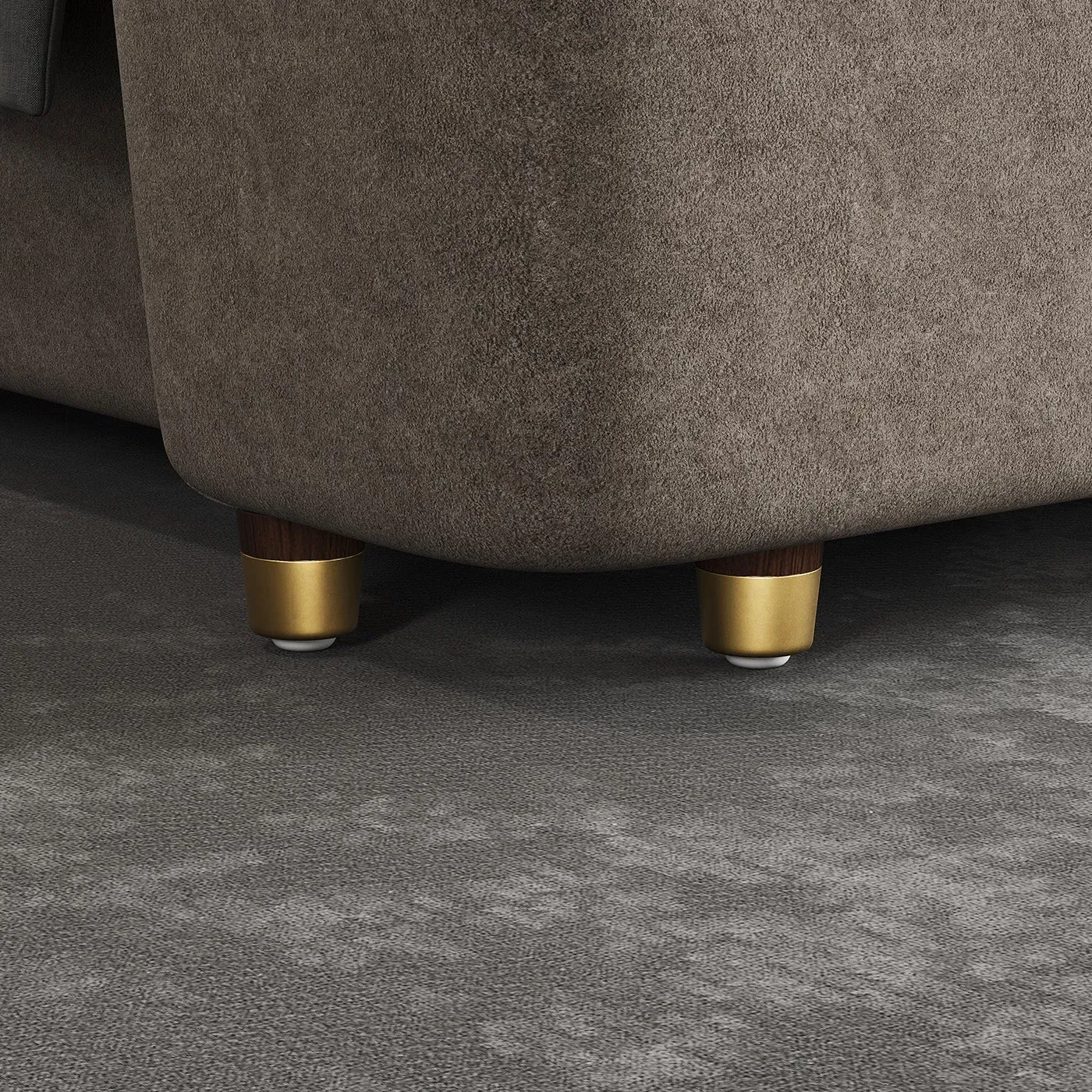 Sophie Common Queen Wingback Platform Bed Set with 2 Nightstands