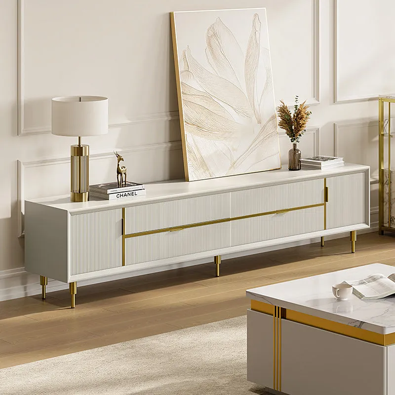 Sophie Common TV Stand with Drawers - Off White