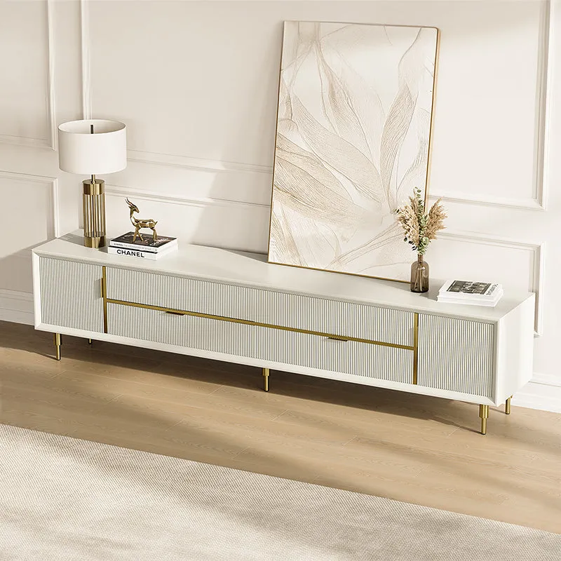 Sophie Common TV Stand with Drawers - Off White
