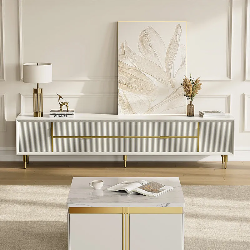 Sophie Common TV Stand with Drawers - Off White