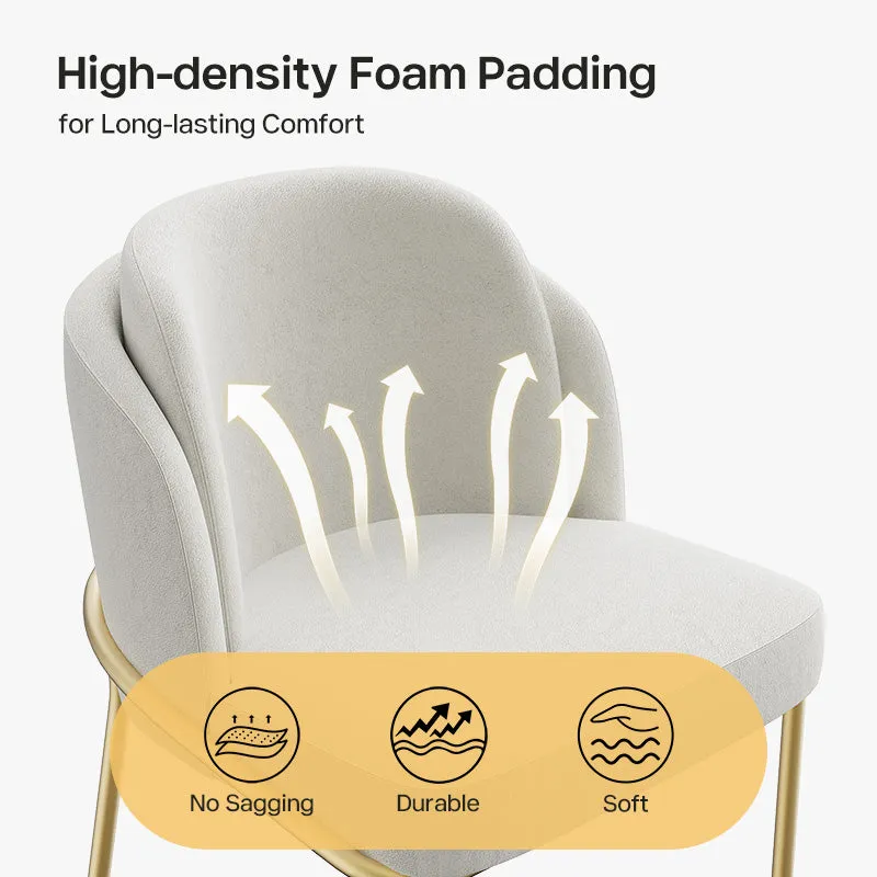 Sophie Cotton Linen Dining Chair - Upholstered