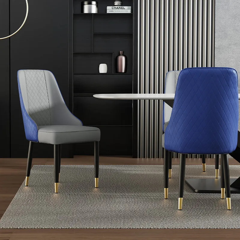 Thomas Upholstered Dining Chair Set of 2 - Blue Gray, PU Leather image