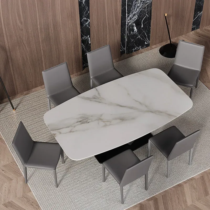 Thomas Upholstered Dining Chair Set of 2 - Gray, Saddle Leather