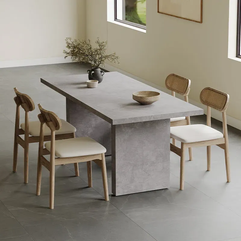 Todd Rectangular Double Pedestal Dining Table - Gray image