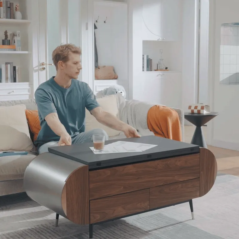 UCapsule Lift-Top Coffee Table with Storage - Walnut