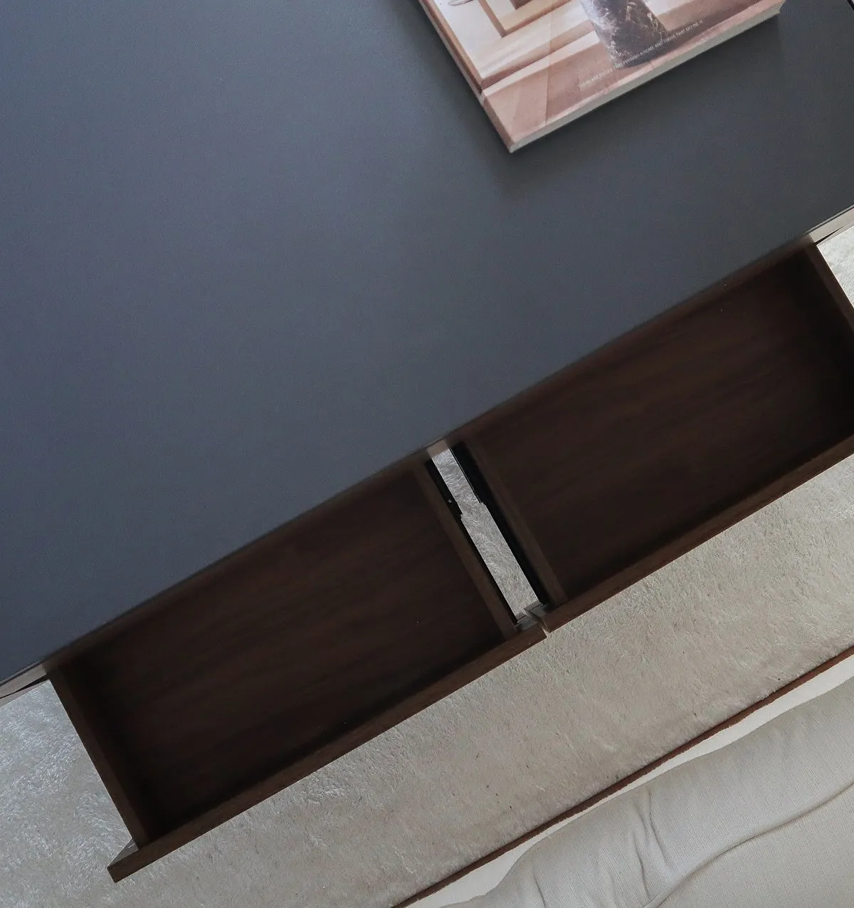 UCapsule Lift-Top Coffee Table with Storage - Walnut