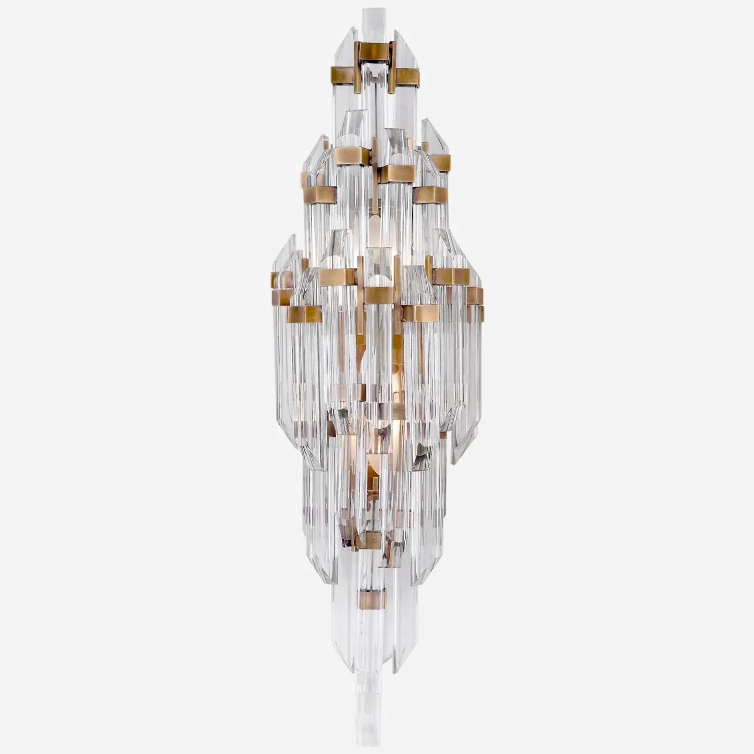 Wall Light with Bevelled Acrylic - Brass product