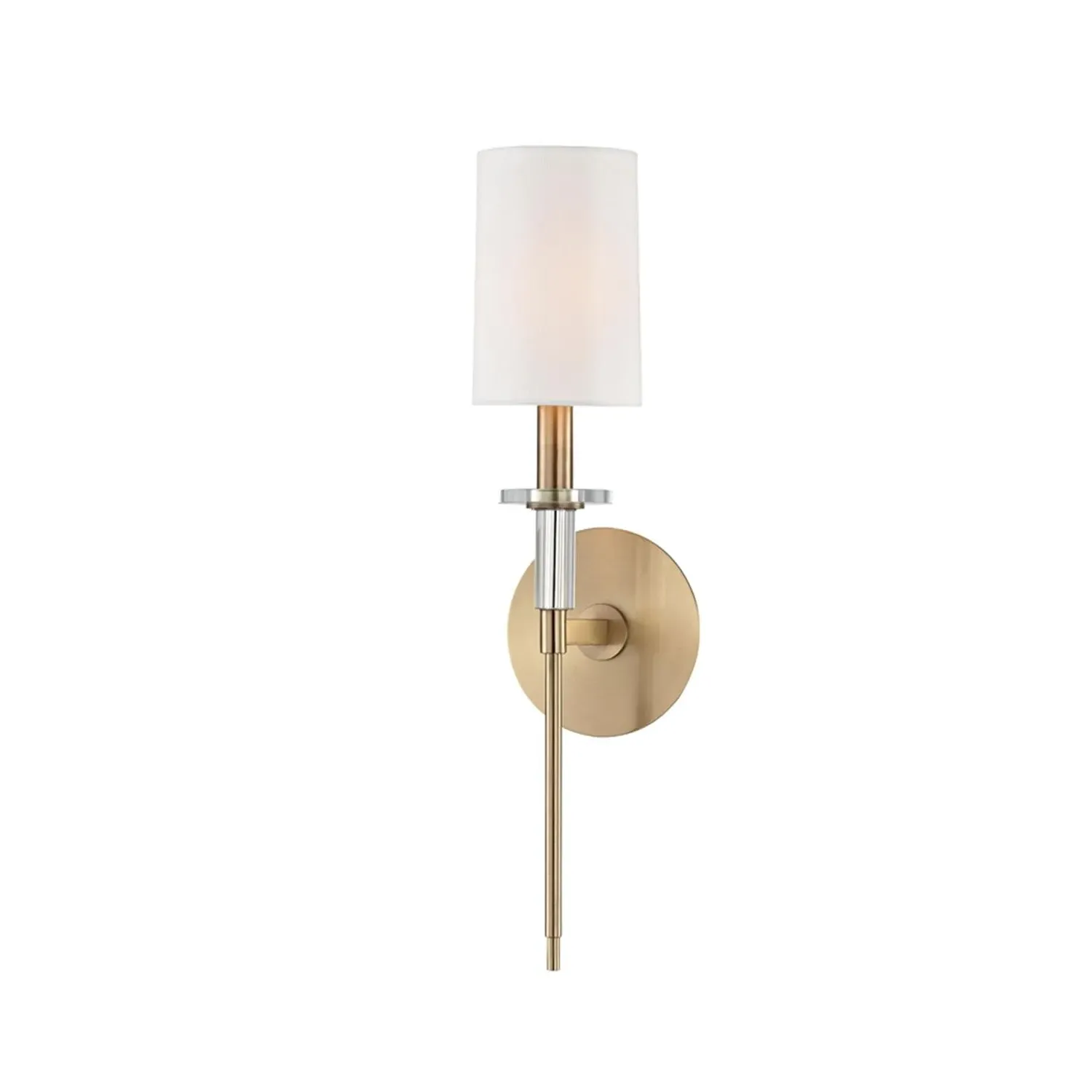 Single Wall Light with Shade - Brass product