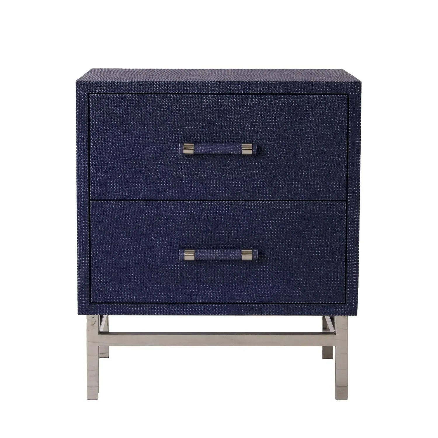 2-Drawer Bedside Table - Blue, Rattan product