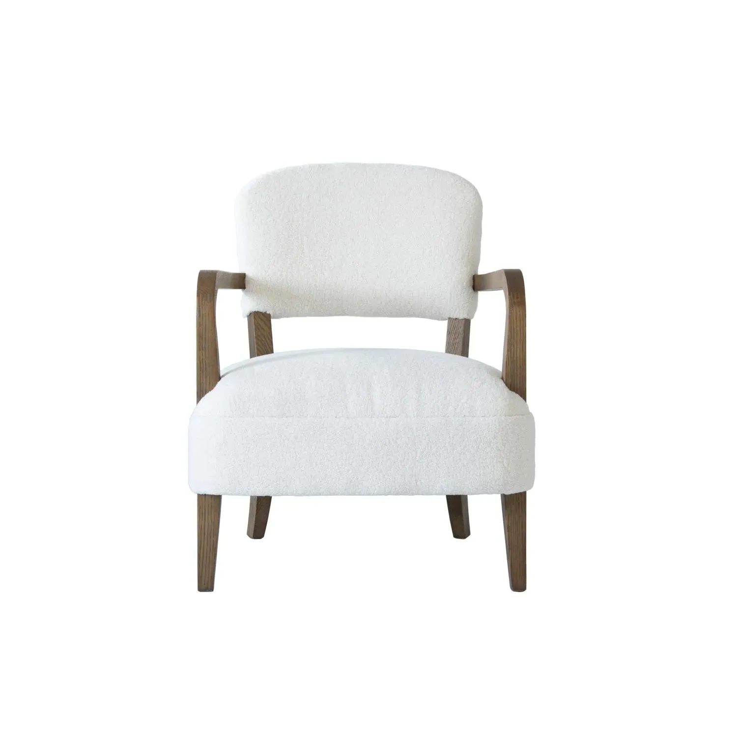 Gwen Accent Chair - Light Neutral, Faux Sheepskin alternate view