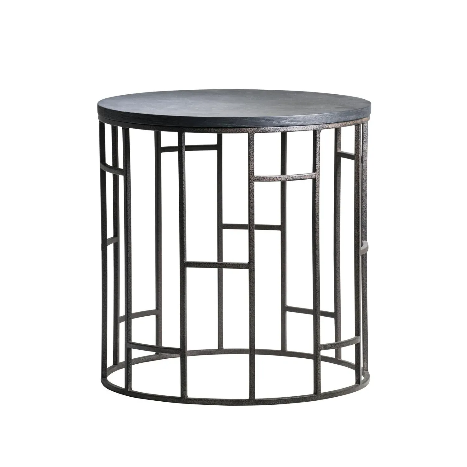 Blackout Side Table - Black, Wood product